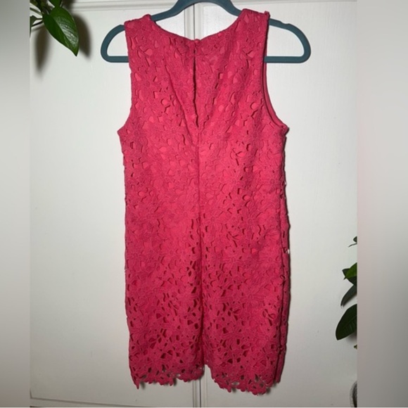 Jessica Simpson Dress in Pink with Crochet Lace Sleeveless Womens Size 4 - Picture 2 of 8